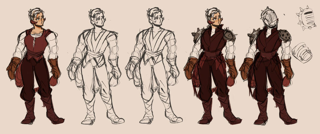 Scorpia Concept Sketches