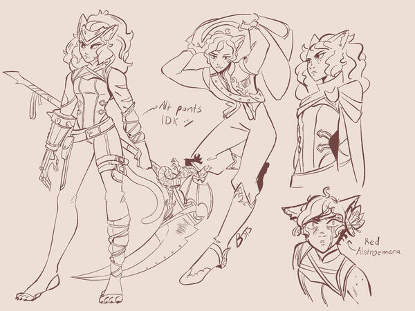 Catra concept sketches